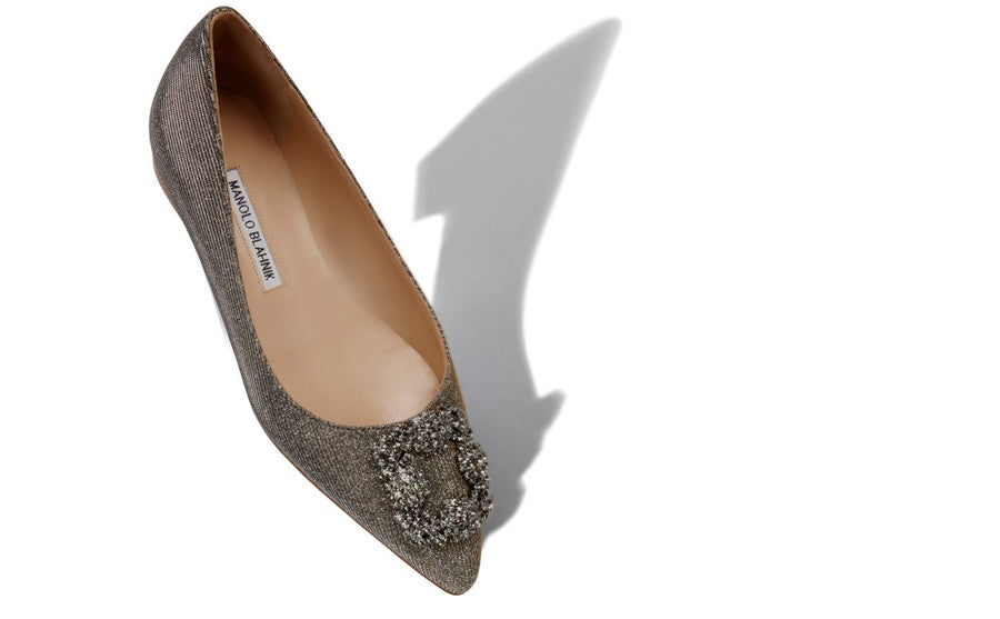 Ophelia Dream Gold Jewel Buckle Pumps