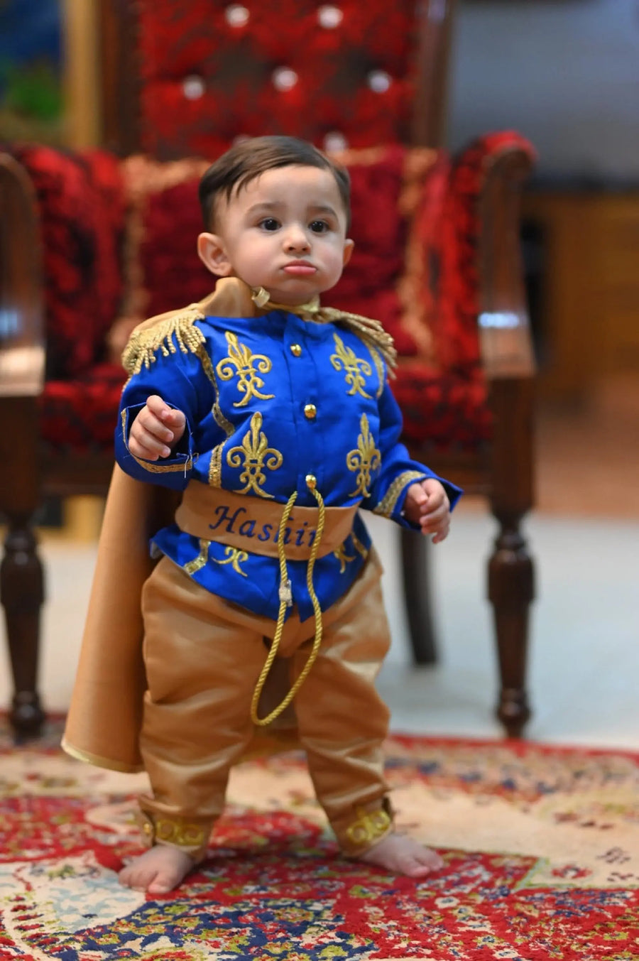 Prince William Gold & Blue Costume