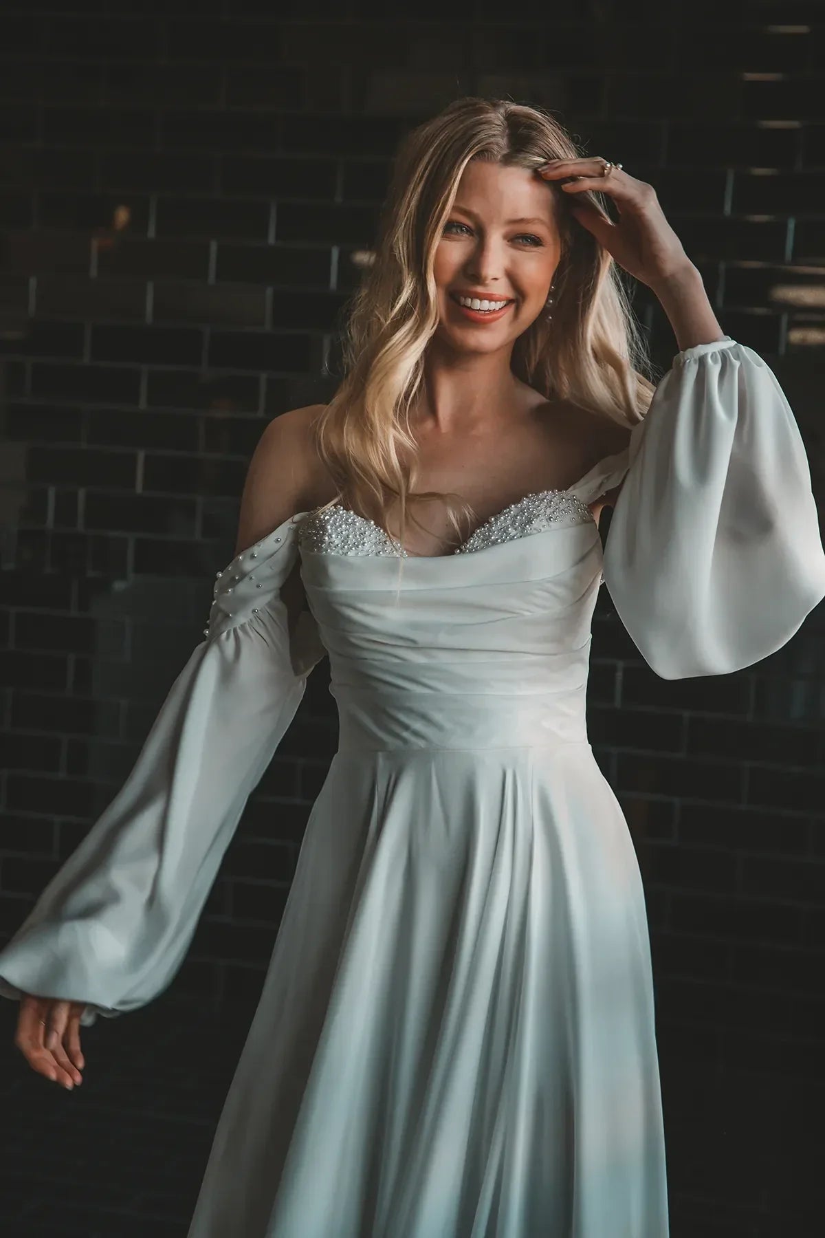 Bonnie Wedding Dress, luxury bridal gown, additional product image 5 by SimmiUnique