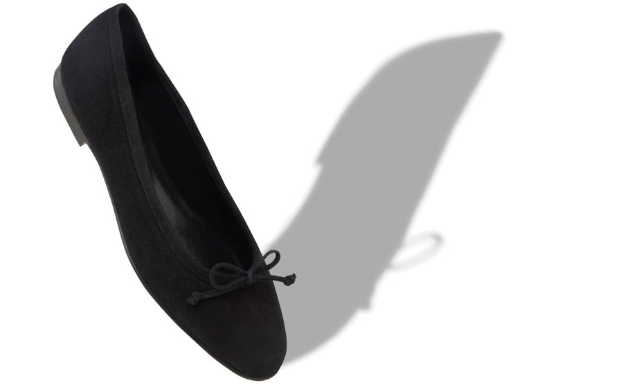 Valentina Jewel Black Bow Detail Pumps