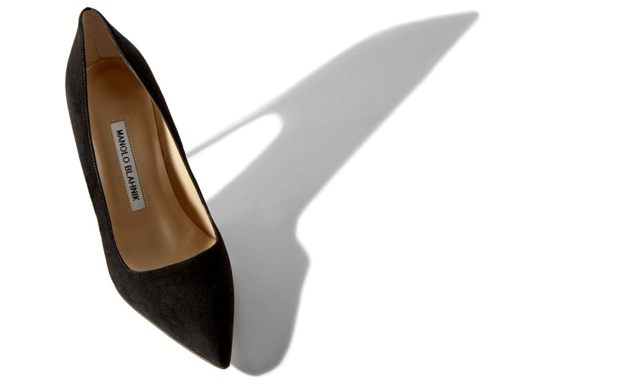 Genevieve Belle Black Pointed Toe Pumps