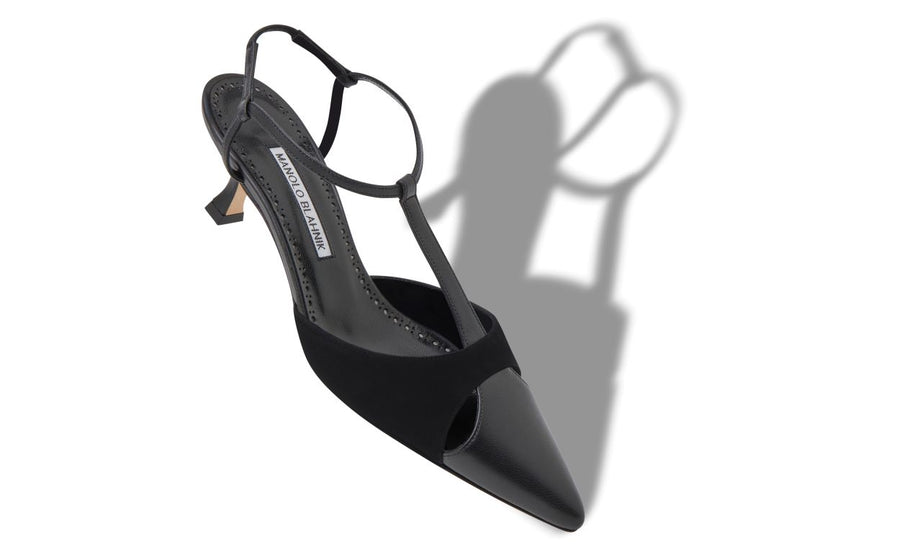 Amelie Flame Black T-Bar T-Bar Shoes