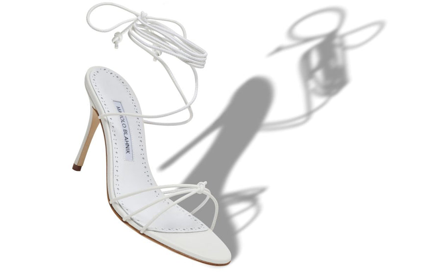 Elara Pearl White Ankle Strap Ankle-Strap Shoes