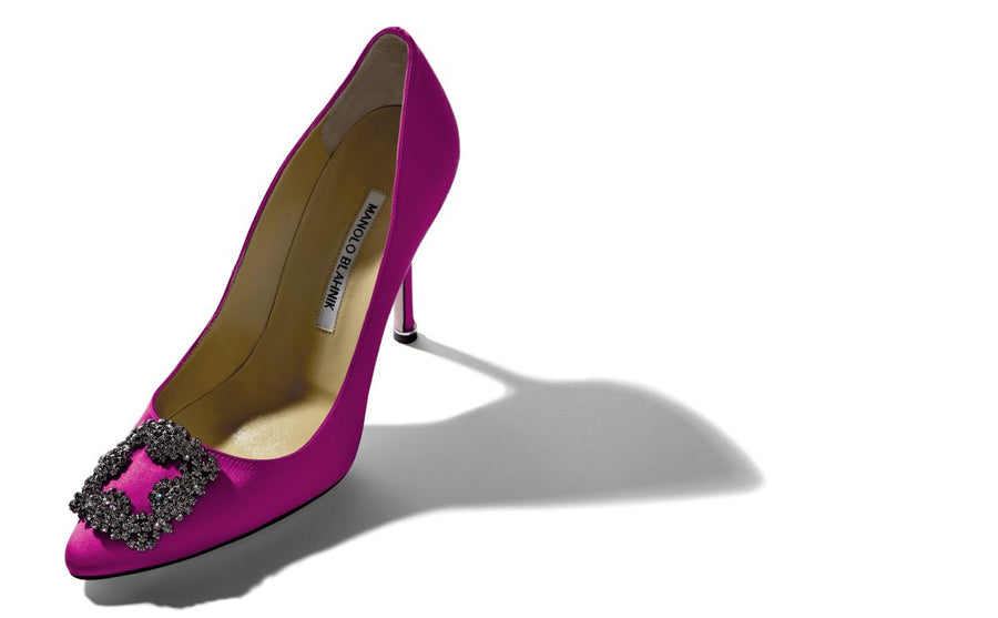 Clarisse Belle Pink Jewel Buckle Pumps