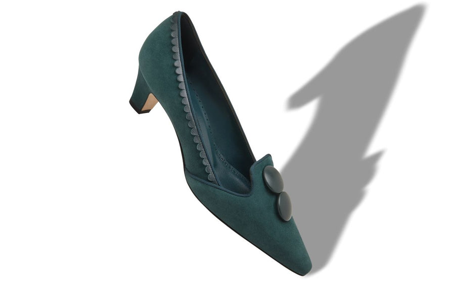 Ophelia Muse Green Button Detail Pumps