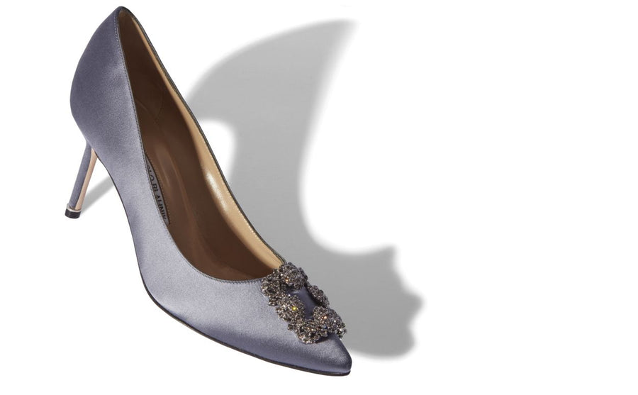 Colette Bloom Blue Jewel Buckle Pumps