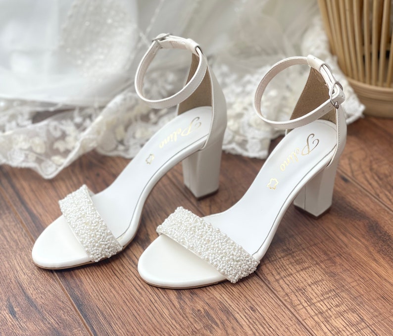 Wedding Strappy Sandals – close-up