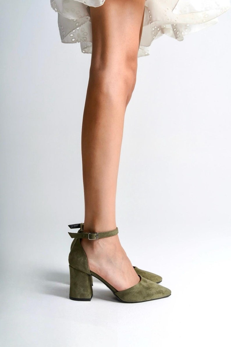 Sage Green Suede Shoes