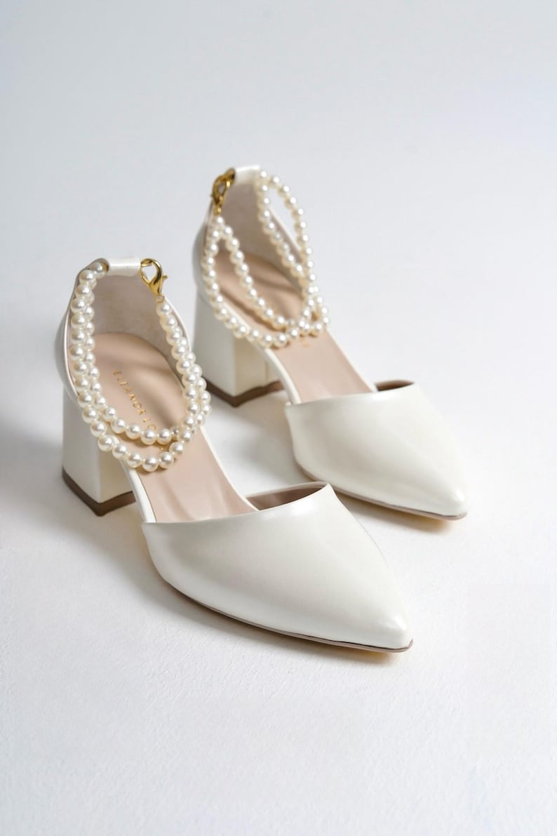 Ivory Bridal Heels, Bride Shoes