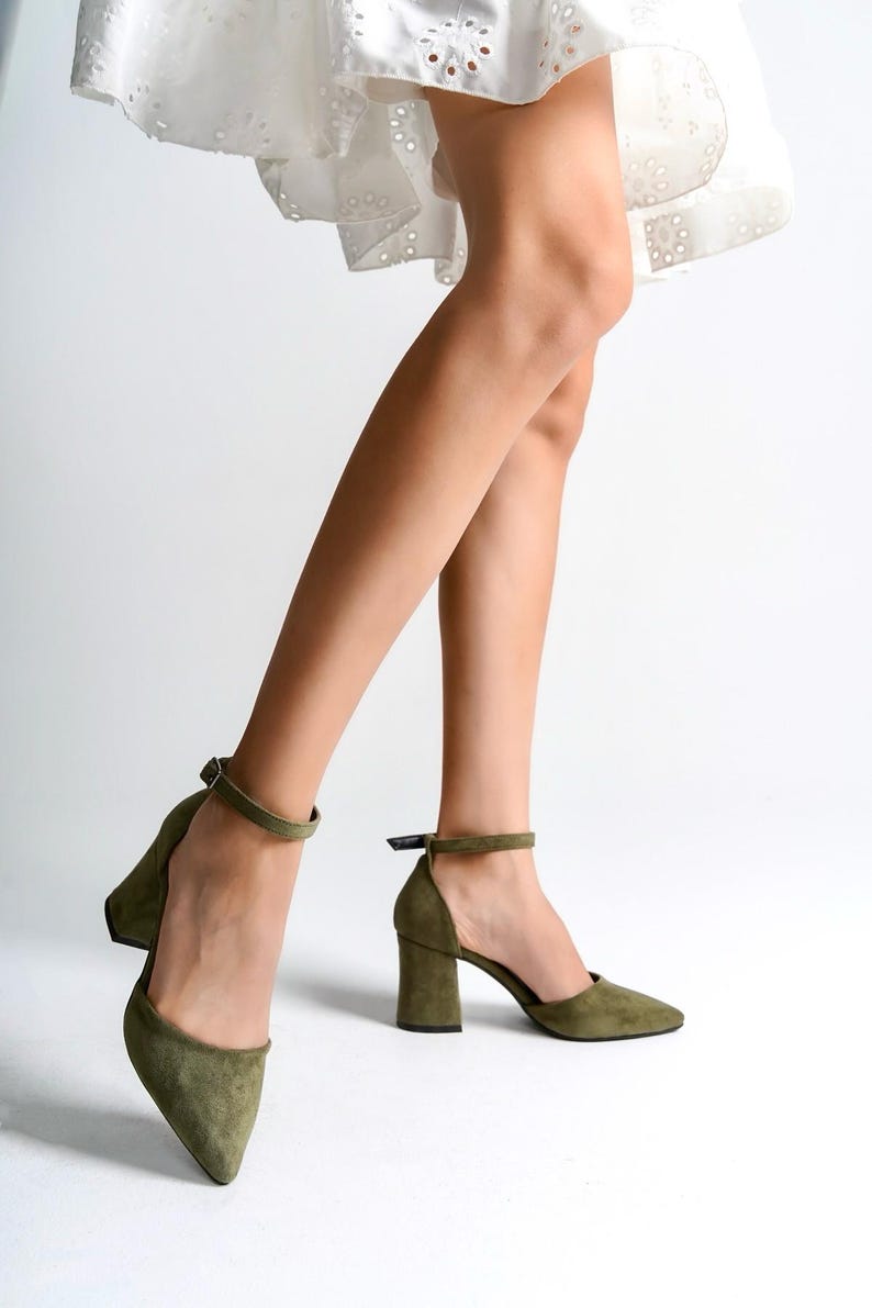 Sage Green Suede Shoes