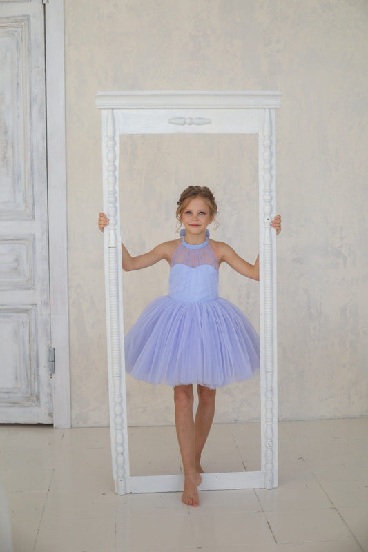 Handmade Mermaid Tutu Dress: Holographic Sequins, Sea Princess Costume