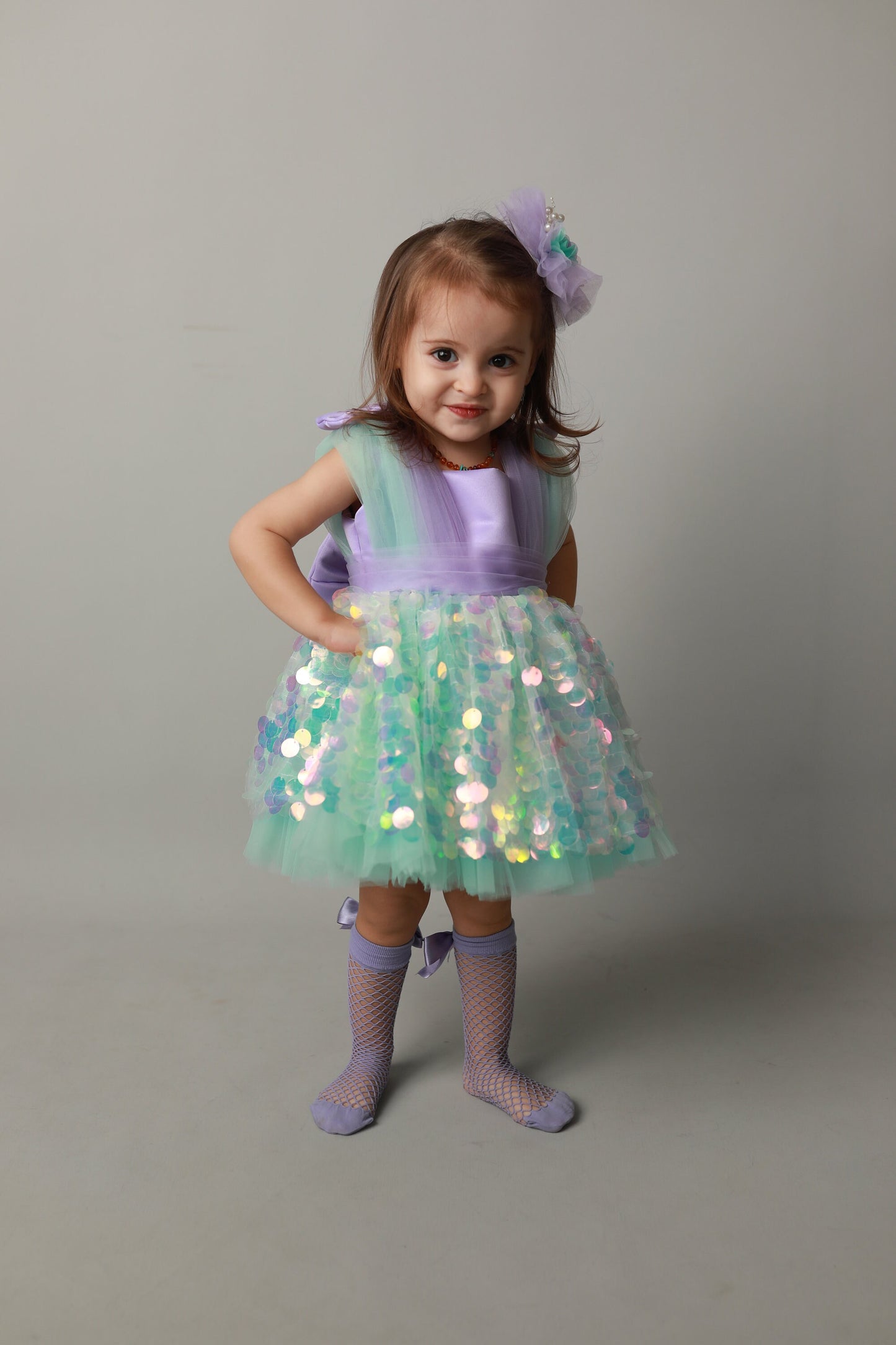 Handmade Mermaid Costume Dress: Baby Girl Party, First Birthday
