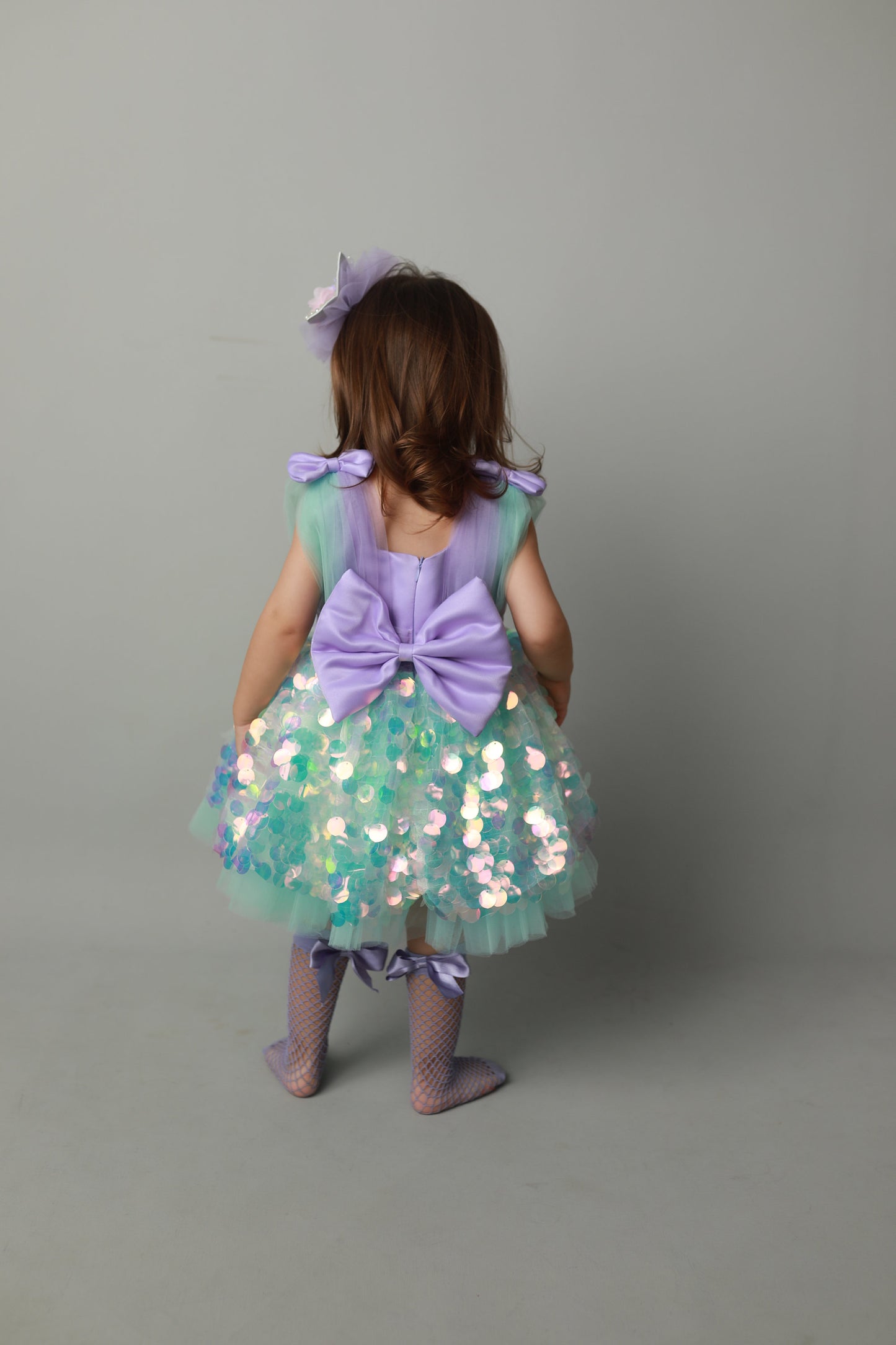 Handmade Mermaid Costume Dress: Baby Girl Party, First Birthday