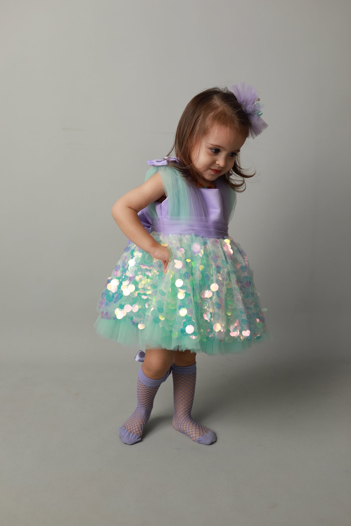 Handmade Mermaid Costume Dress: Baby Girl Party, First Birthday