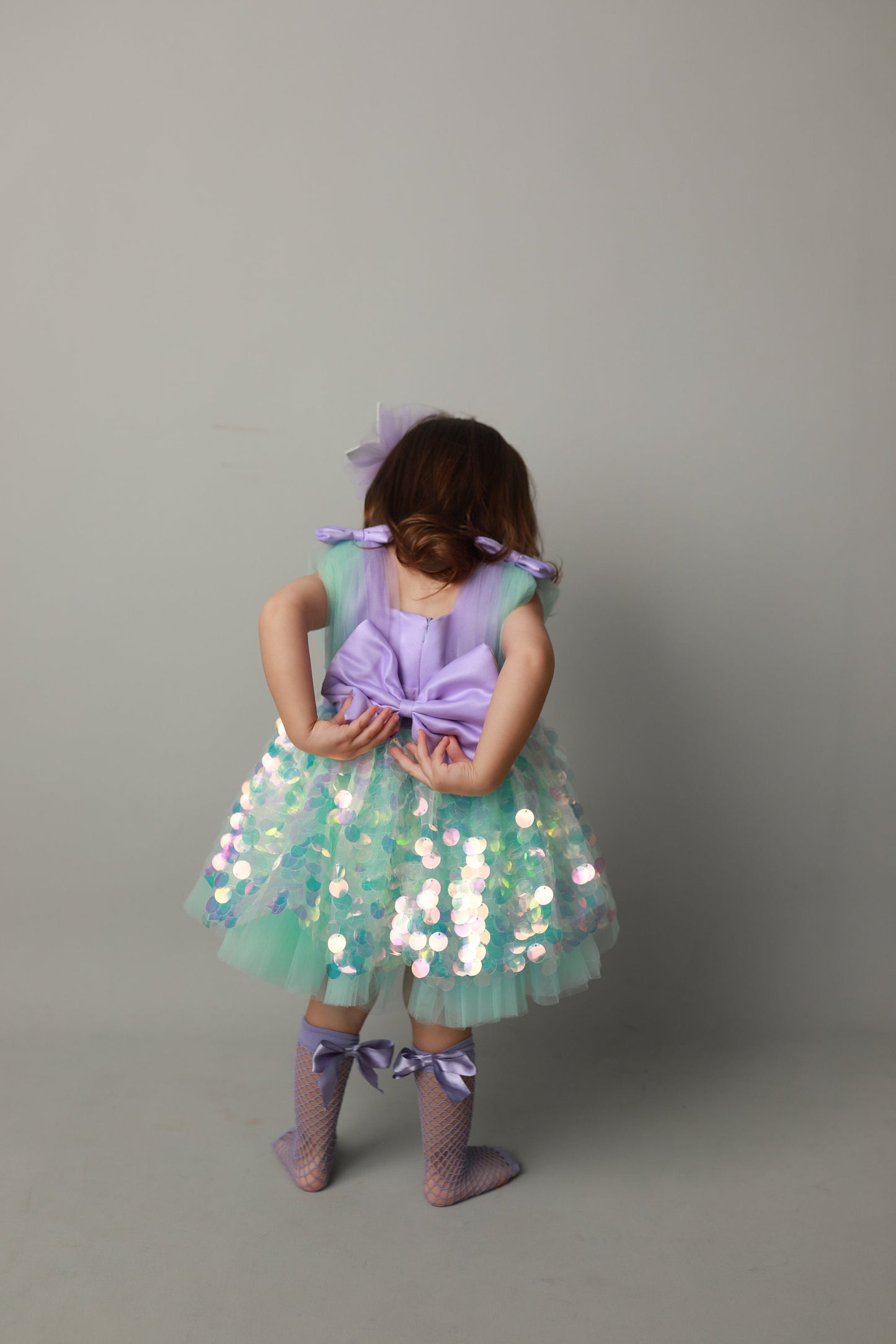Handmade Mermaid Costume Dress: Baby Girl Party, First Birthday
