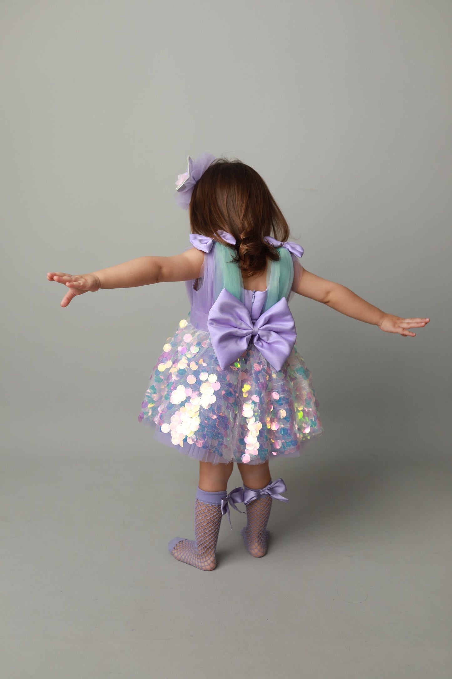 Mermaid Costume: Baby Girl Sequin Party Dress