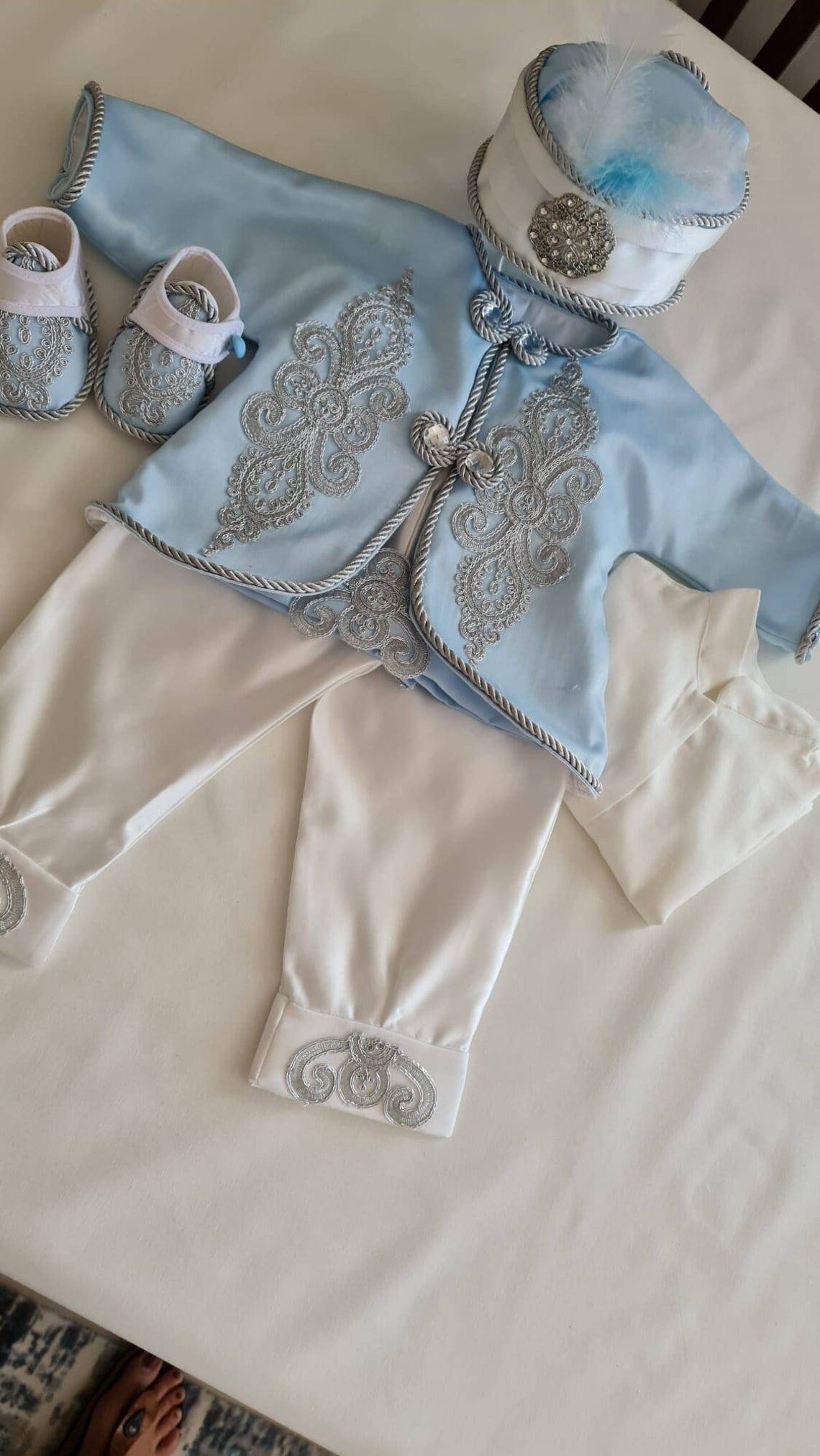 Prince Charming Baby Costume: Embroidered Halloween Outfit – styled look