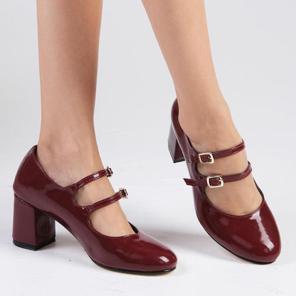 Tiana Burgundy Heels