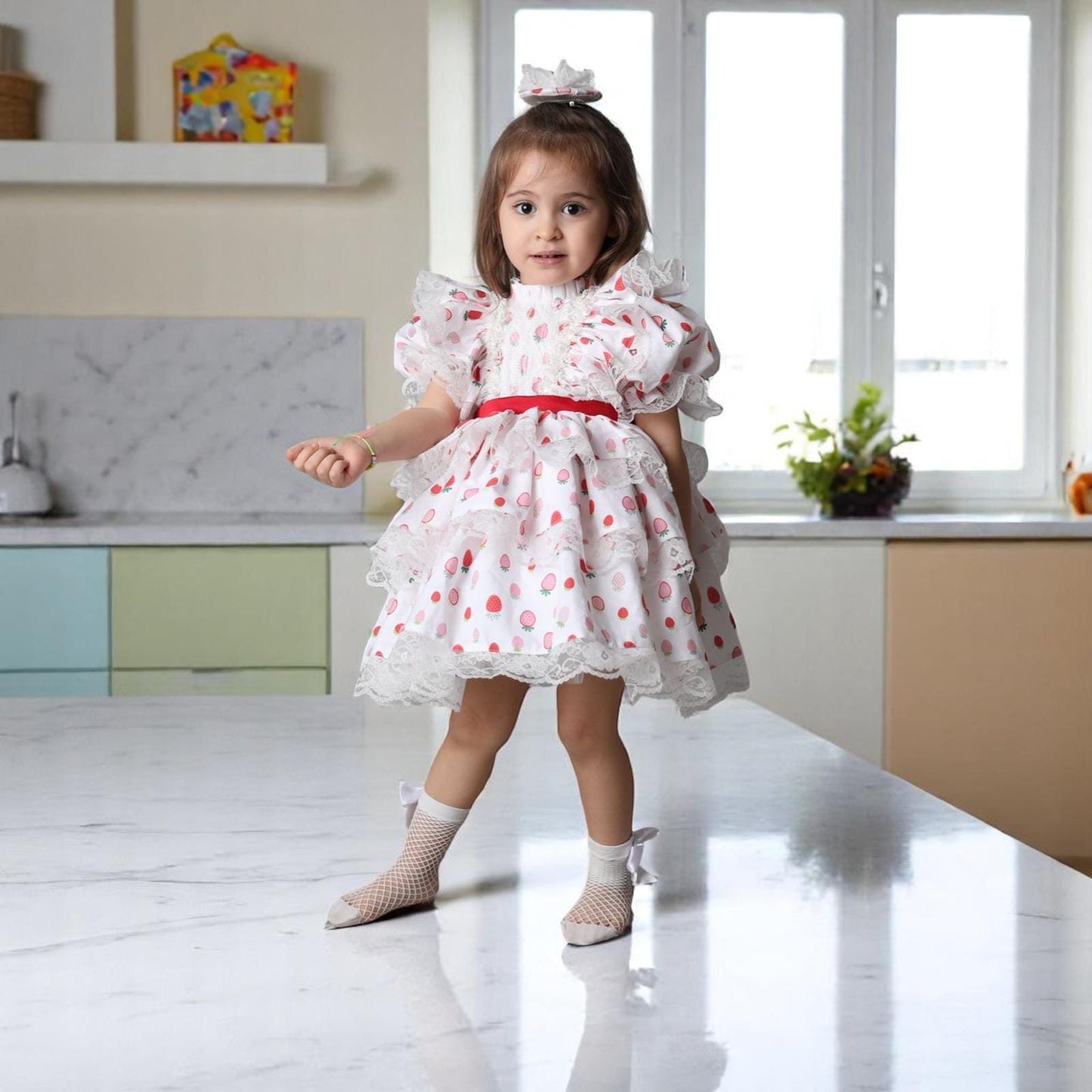 Handmade Sequin Tulle Tutu Dress: Princess Party Flower Girl Dress
