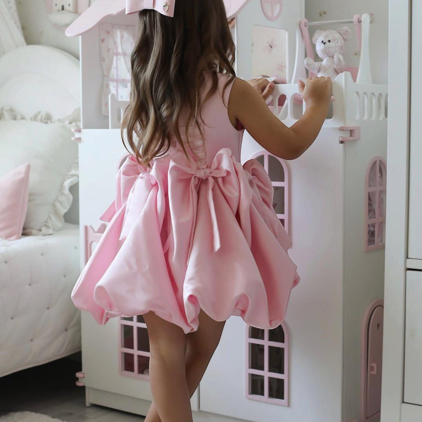 Pink Baby Tutu Dress: Princess Flower Girl, Prom Party Tulle Gown
