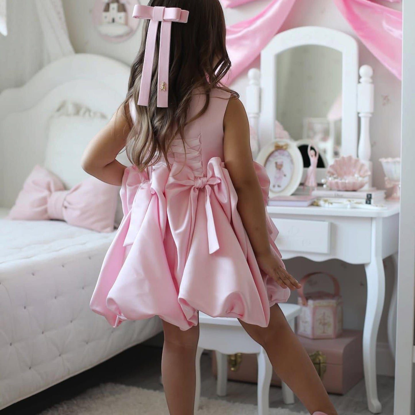 Pink Baby Tutu Dress: Princess Flower Girl, Prom Party Tulle Gown