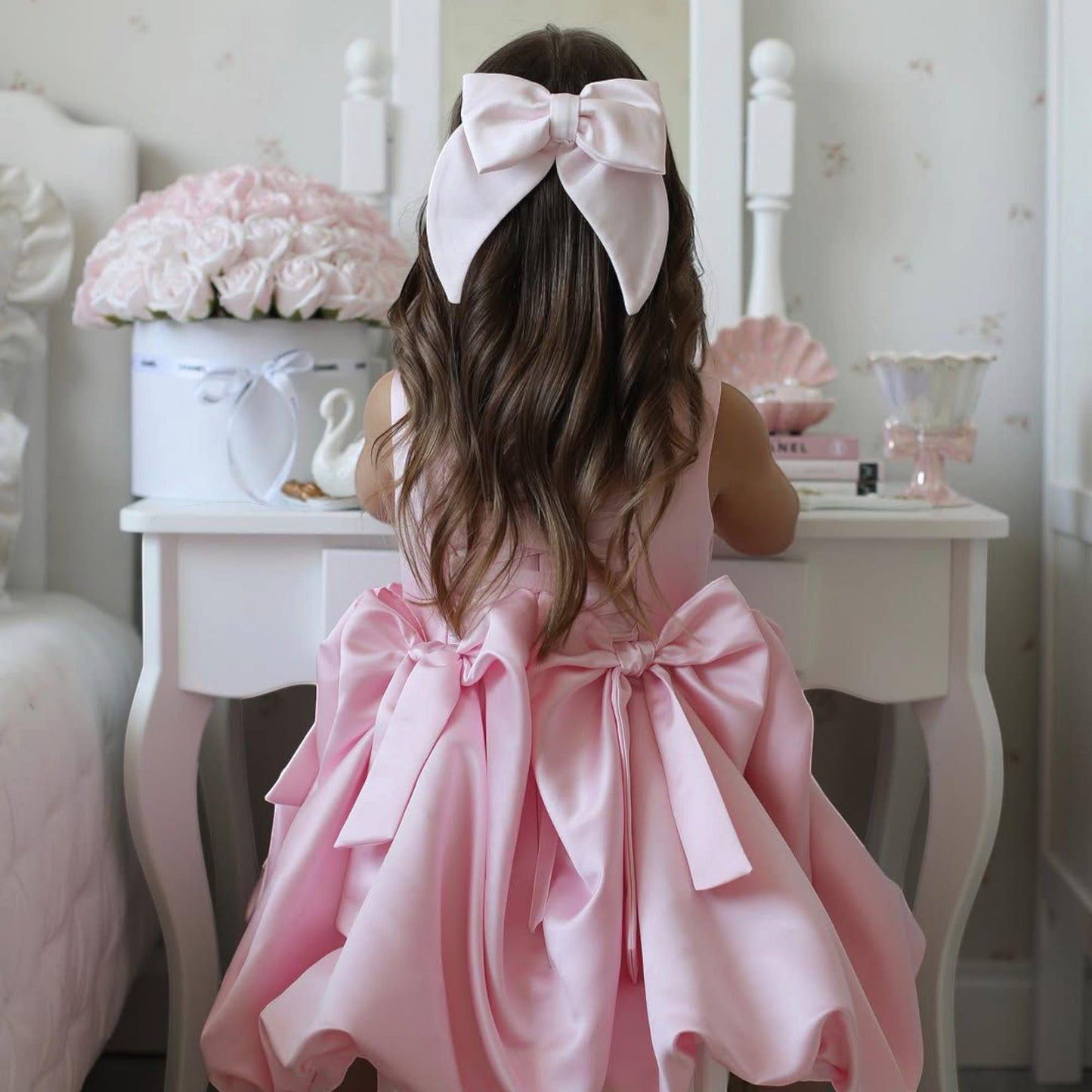 Pink Baby Tutu Dress: Princess Flower Girl, Prom Party Tulle Gown