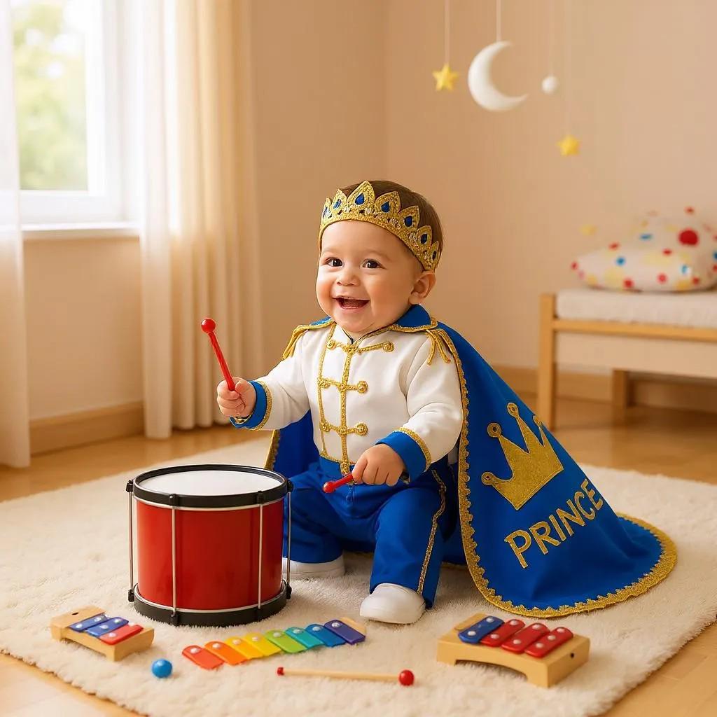 Prince Charming Costume: Custom Birthday King Suit – styled look