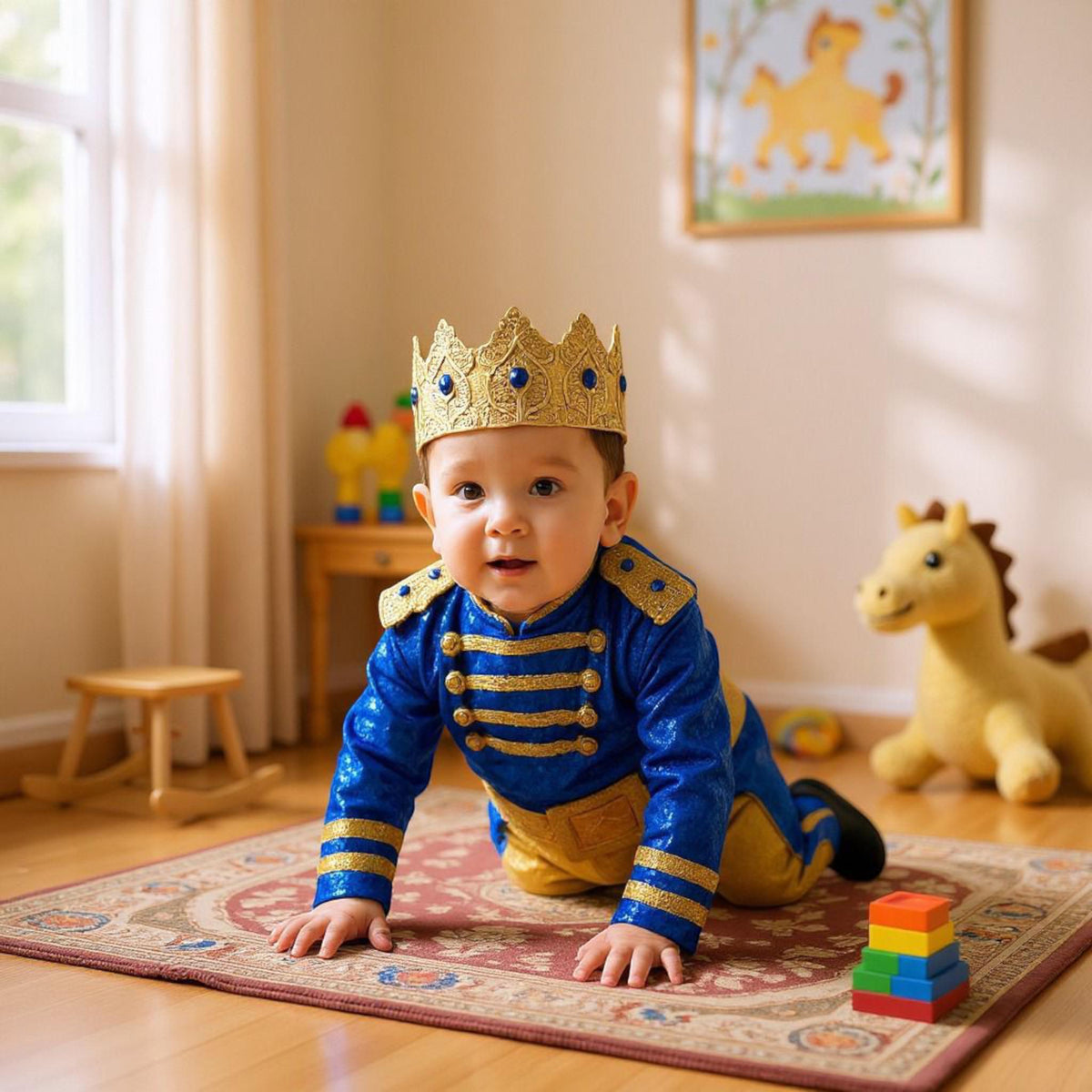 Custom Prince Charming Costume: Baby Toddler King Suit, Special Day Outfit – styled look