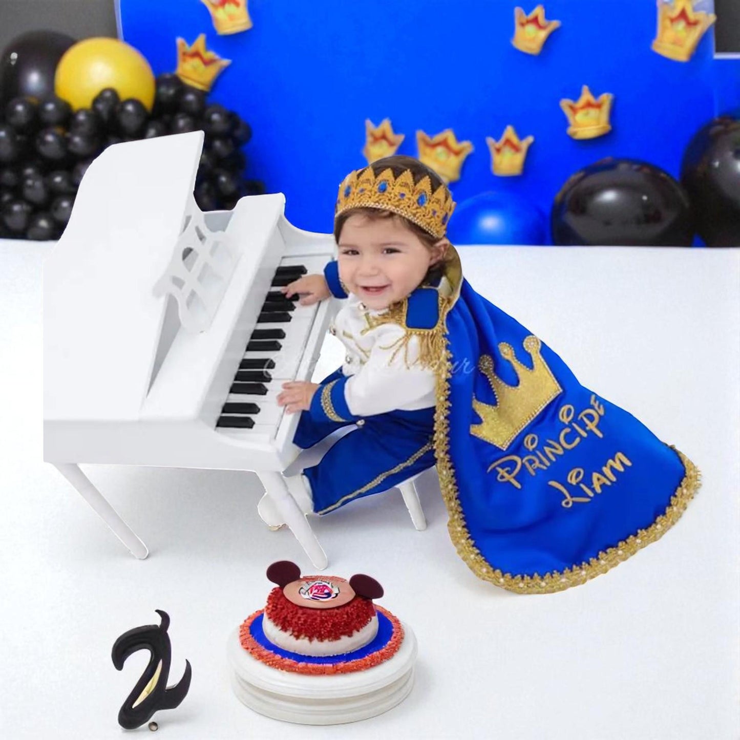 Prince Charming Birthday Costume, Baby Boy Royal Blue Outfit, Toddler Boy Suit, First Birthday Clothes, Party Outfit Gift