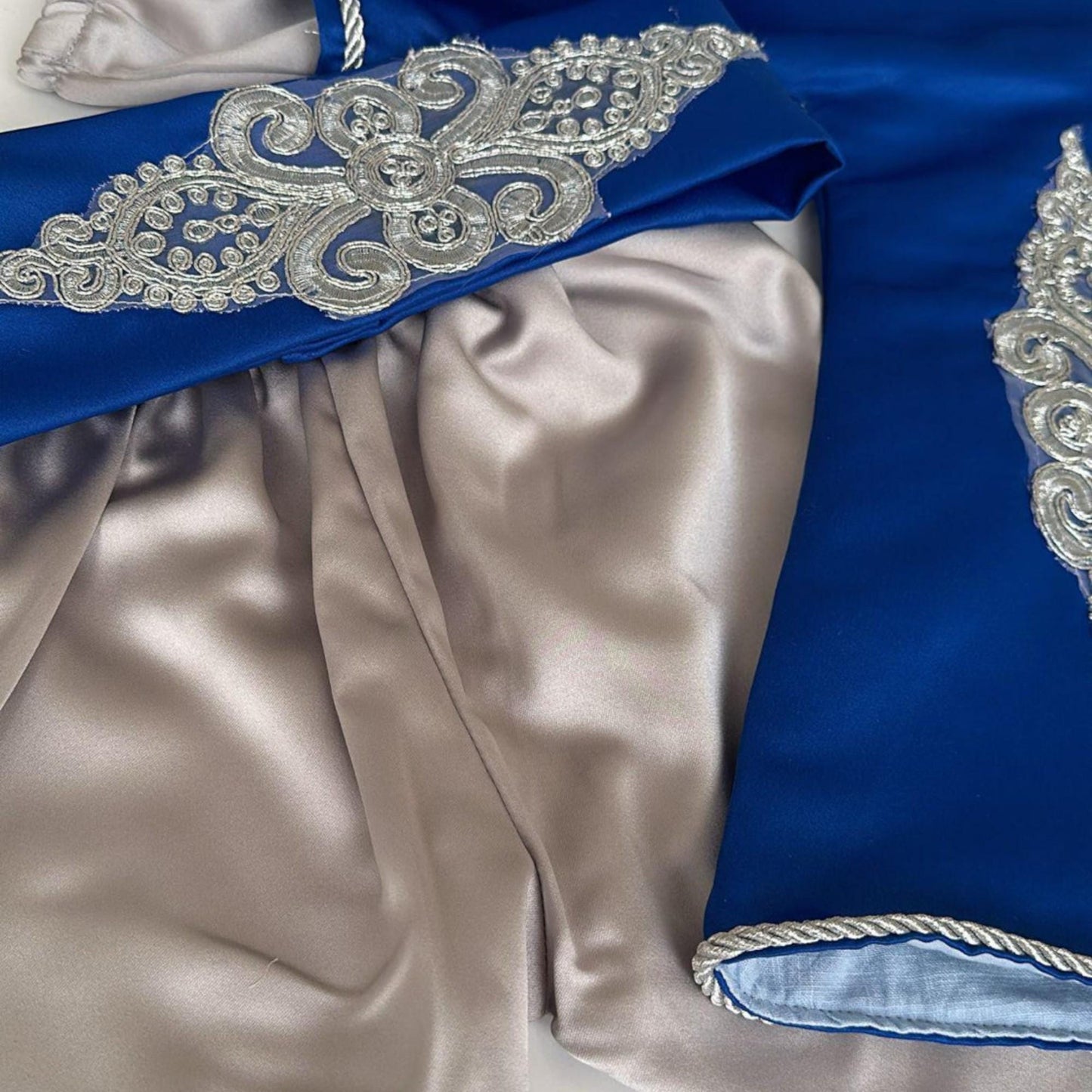 Handmade Baby Boy Prince Costume: Blue & Gold Birthday Outfit