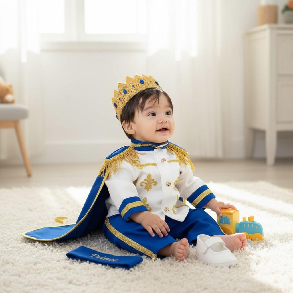 First Birthday Prince Costume – side view