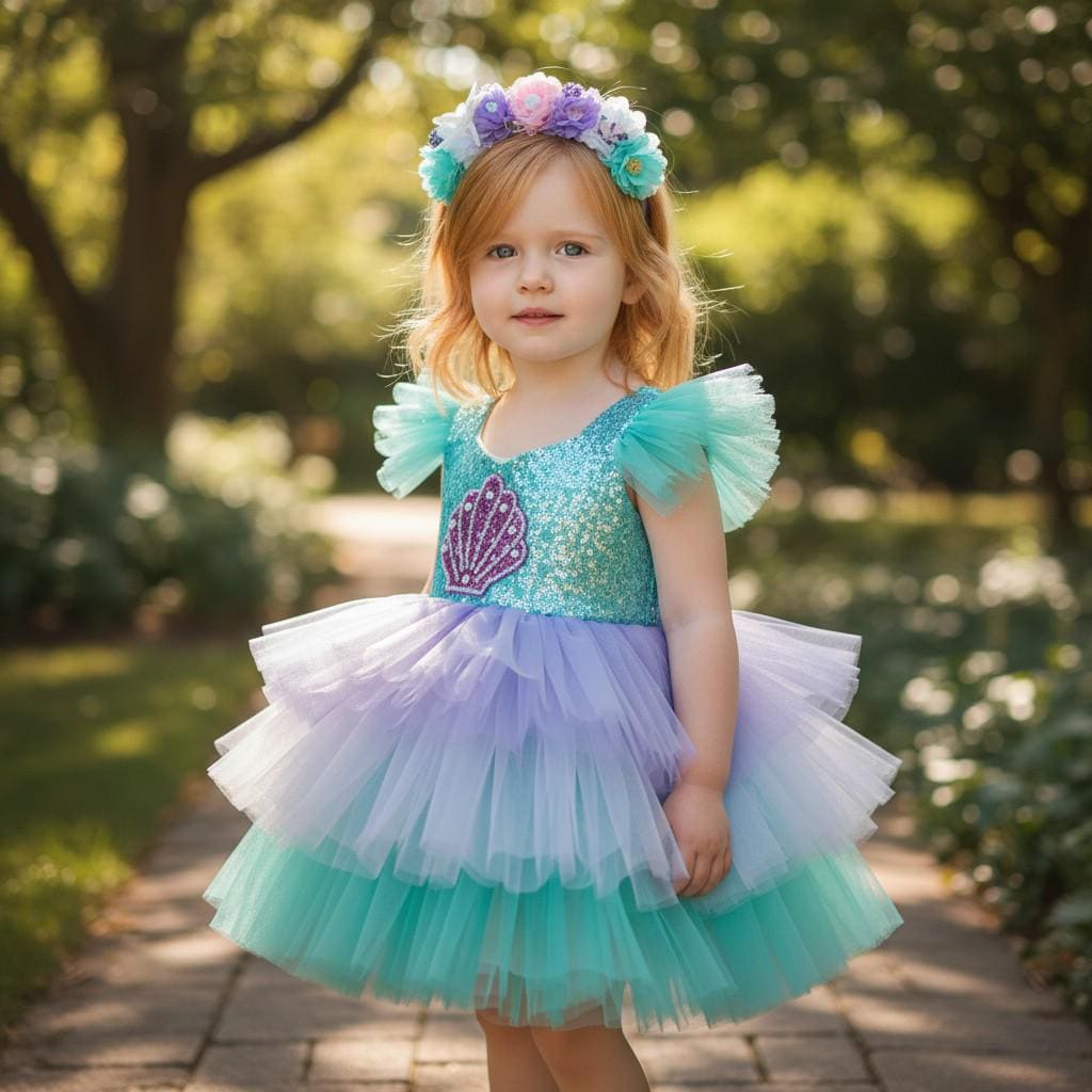 Baby Girl Costume Mermaid Dress for birthdays