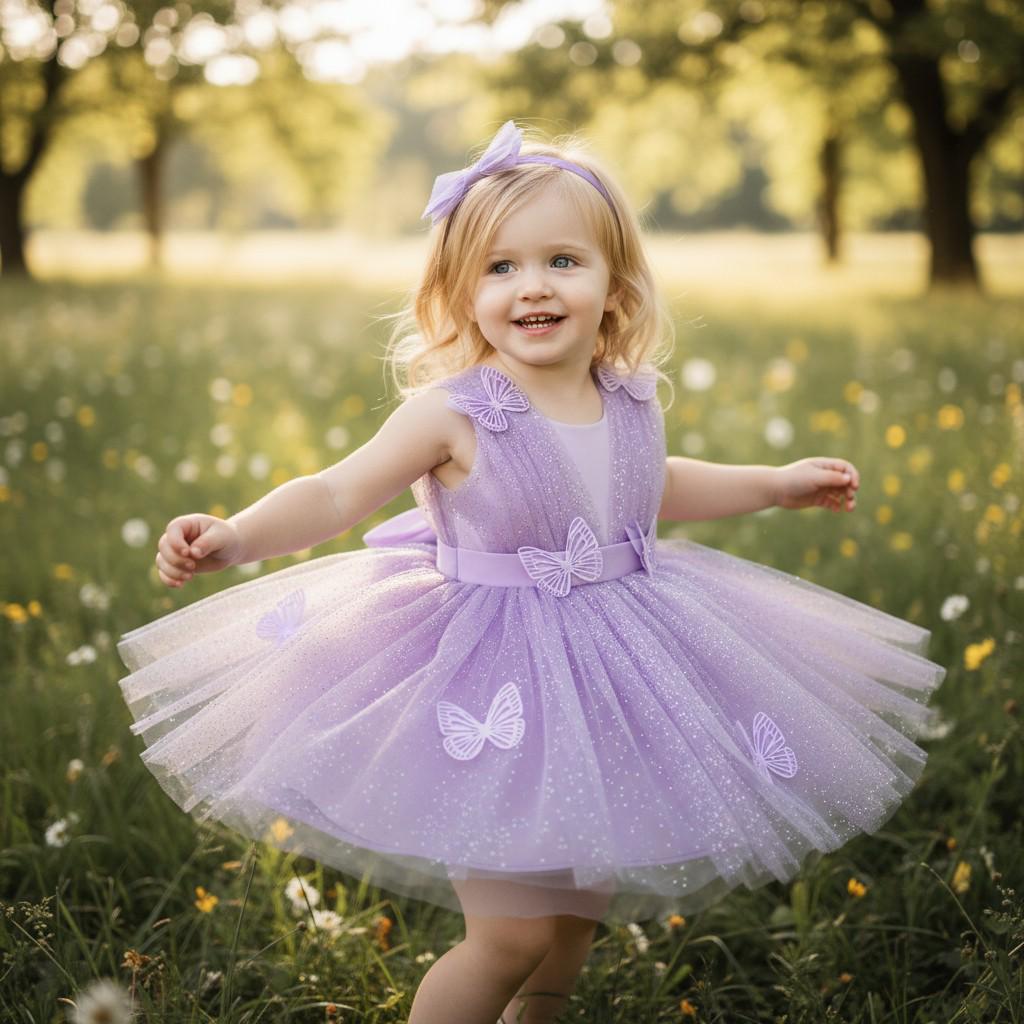 Handmade Mermaid Baby Dress – close-up