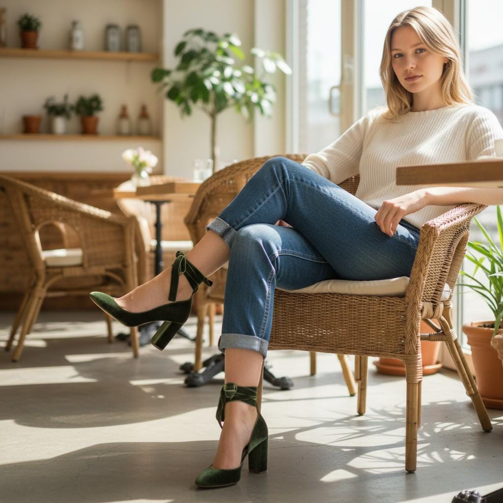 Emerald Green Velvet Wedding Shoes | Silky Bridal Block Heels | Medium High Heel Shoes for Bride | Luxury Green Velvet Heels Gift for Her