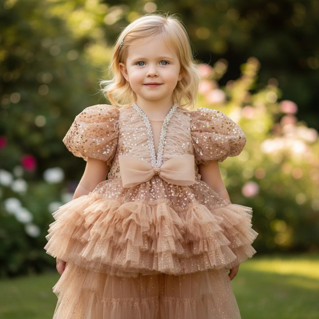 Christmas Toddler Dress: Red & Green Tulle Ruffle Holiday Dress