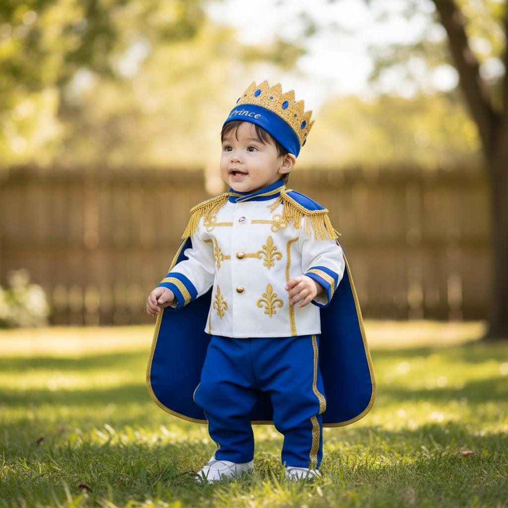 First Birthday Prince Costume – detail shot