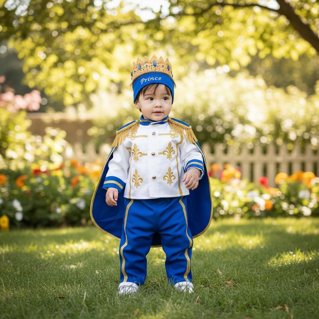 First Birthday Prince Costume – close-up