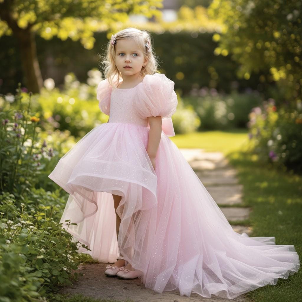 Handmade Pink Princess Tulle Dress – styled look