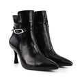 Black Patent Leather Ankle Boots