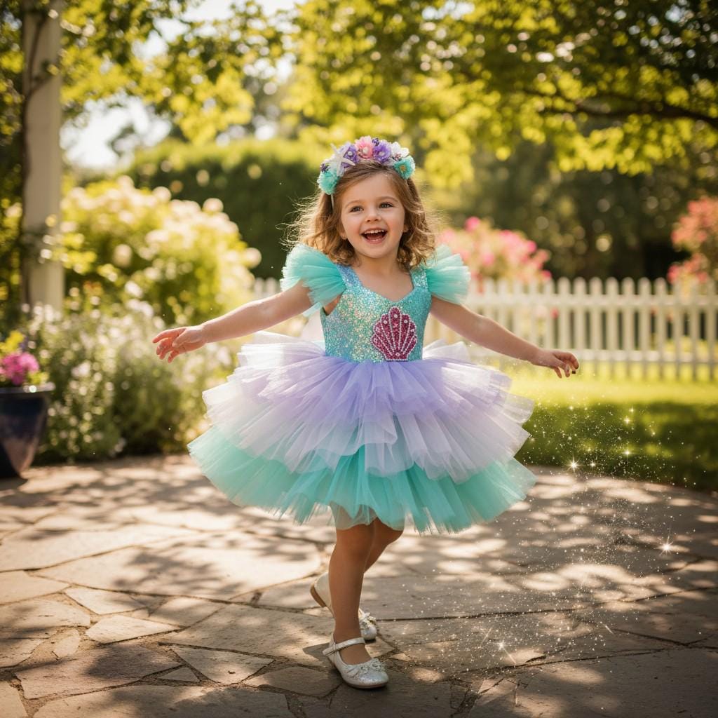 Lavender Mermaid Ballerina Dress