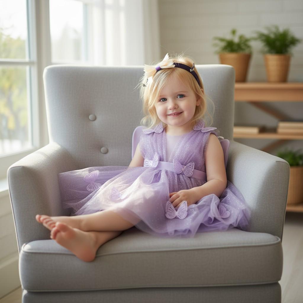 Handmade Mermaid Baby Dress – styled look