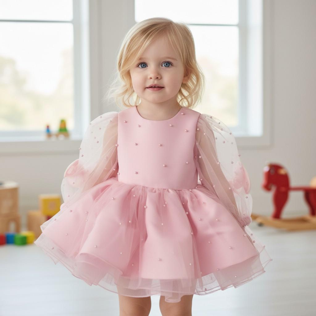 Christmas Toddler Dress: Red & Green Tulle Holiday Party Dress – styled look