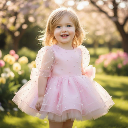 Christmas Toddler Dress: Red & Green Tulle Holiday Party Dress