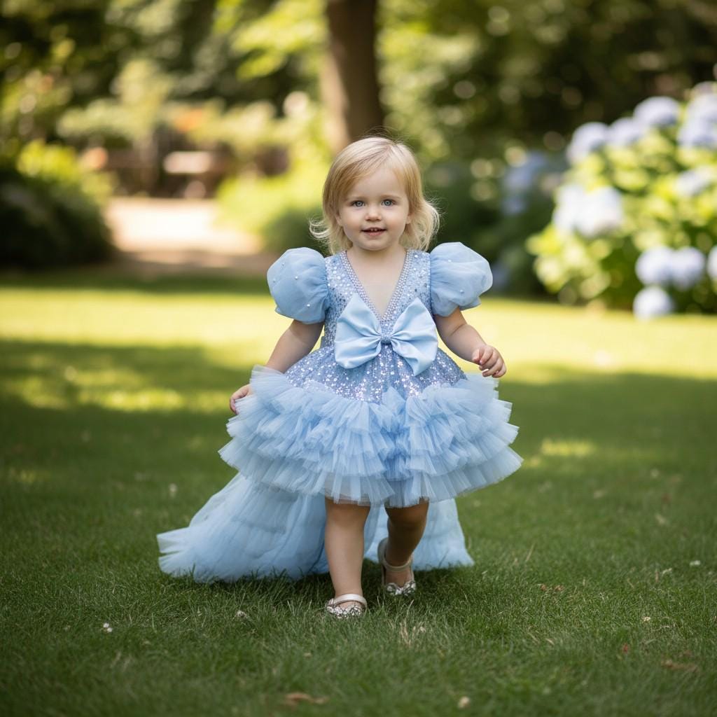 Blue Gingham Dorothy Dress | Toddler Costume | Fairytale Princess Birthday Dress | Handmade Outfit – styled look