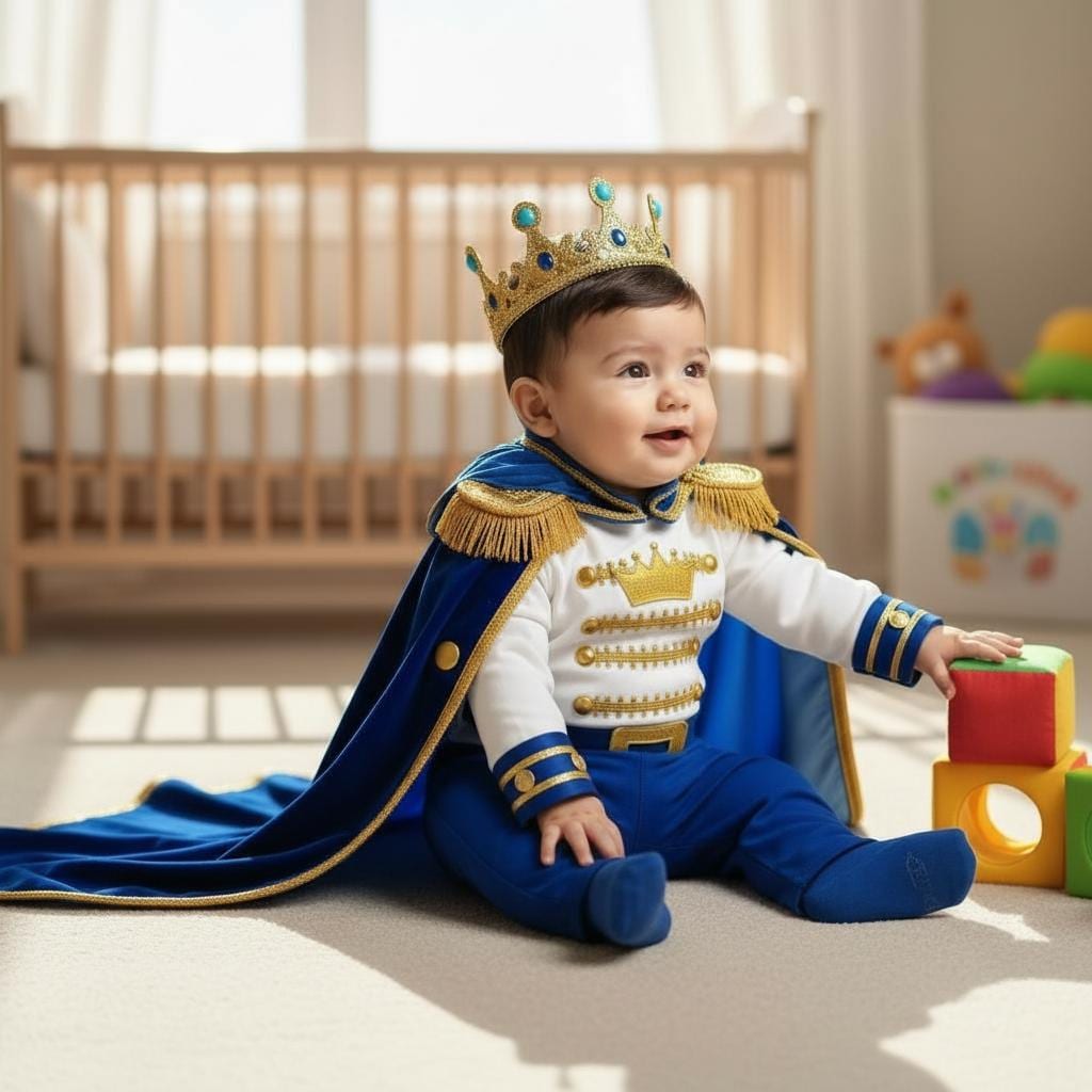 Royal Blue Prince Costume – styled look
