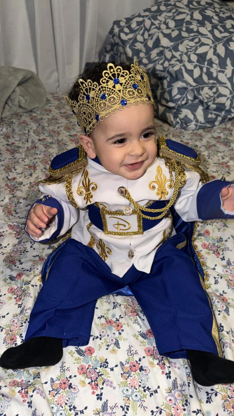 Royal Blue Prince Outfit for Baby Boy – close-up