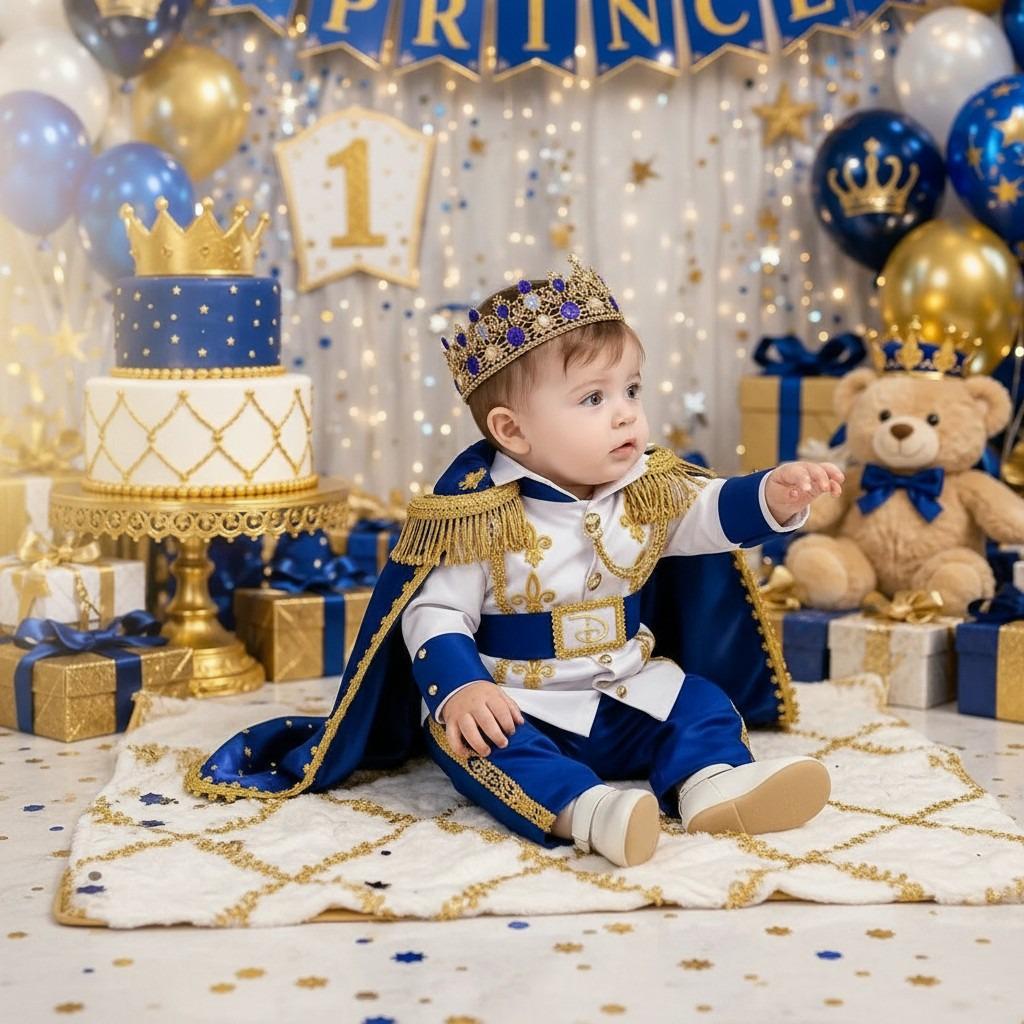Royal Blue Prince Outfit for Baby Boy – styled look