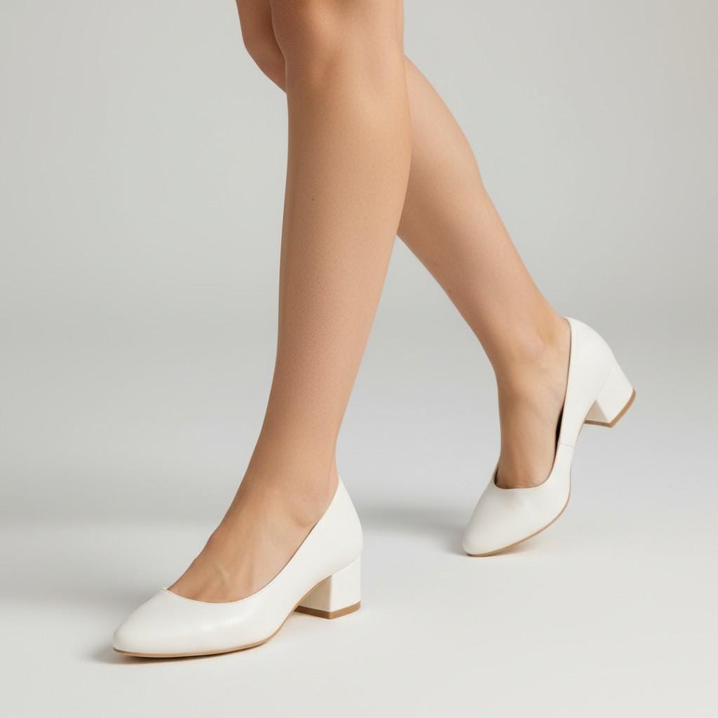 Glossy Patent Leather Heels Women Block Heel Pumps Elegant Comfortable Dress Shoes Nude Shiny Heels