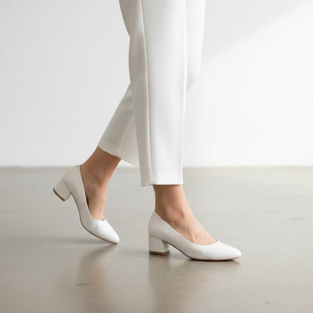 Glossy Patent Leather Heels Women Block Heel Pumps Elegant Comfortable Dress Shoes Nude Shiny Heels