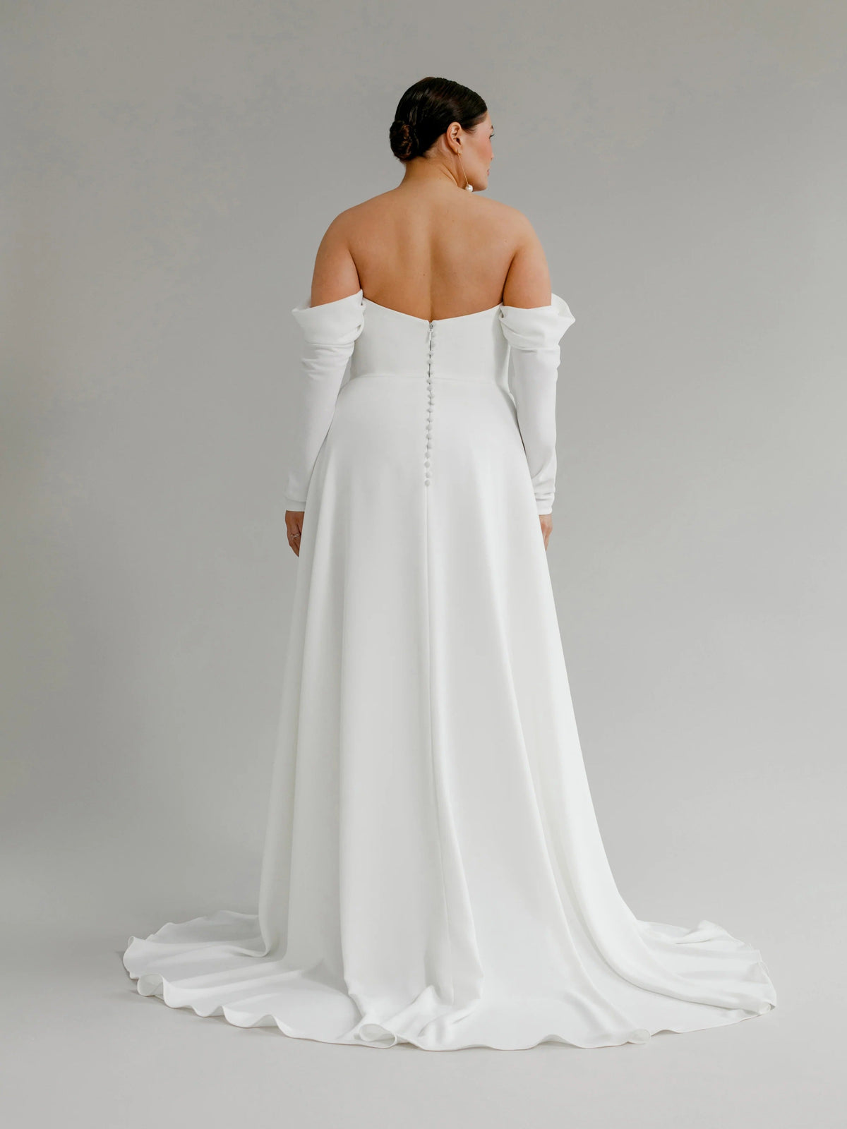 Alexis Satin Strapless Wedding Dress, luxury bridal gown, additional product image 6 by SimmiUnique